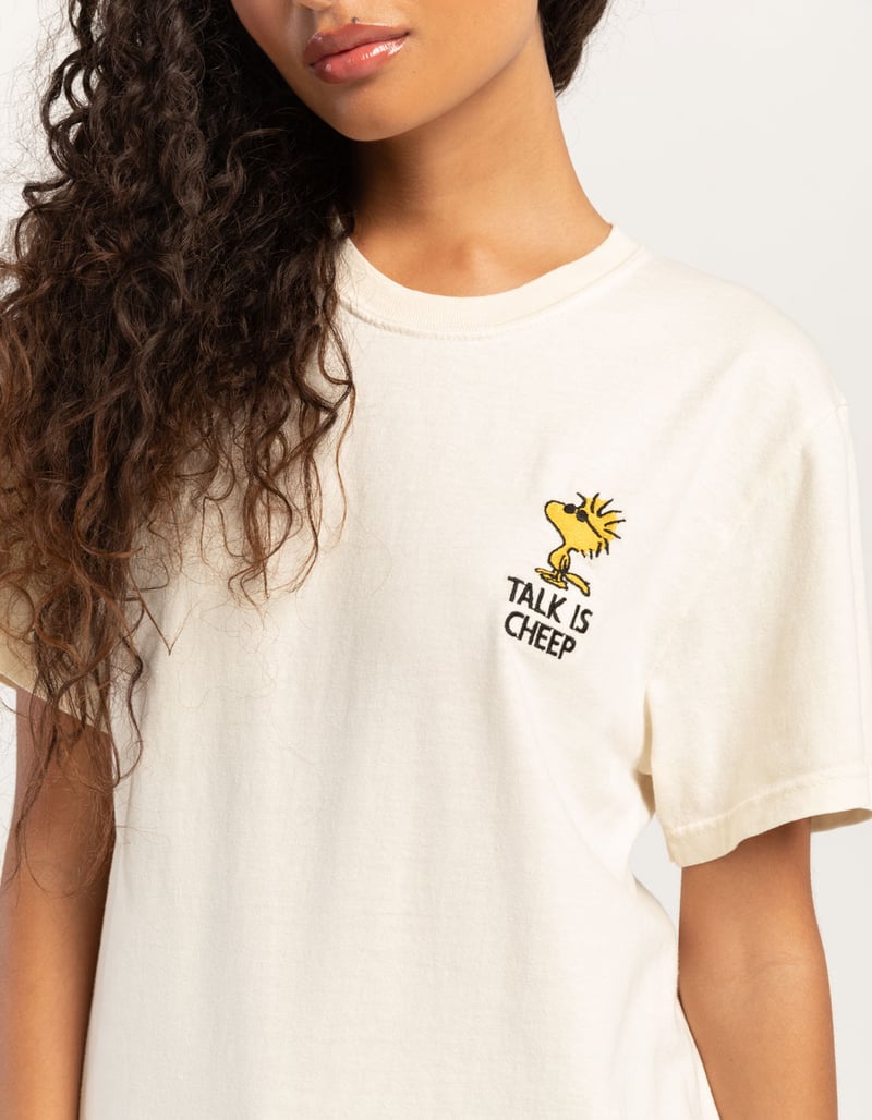 RIOT SOCIETY x Peanuts Talk Is Cheep Womens Tee image number 1