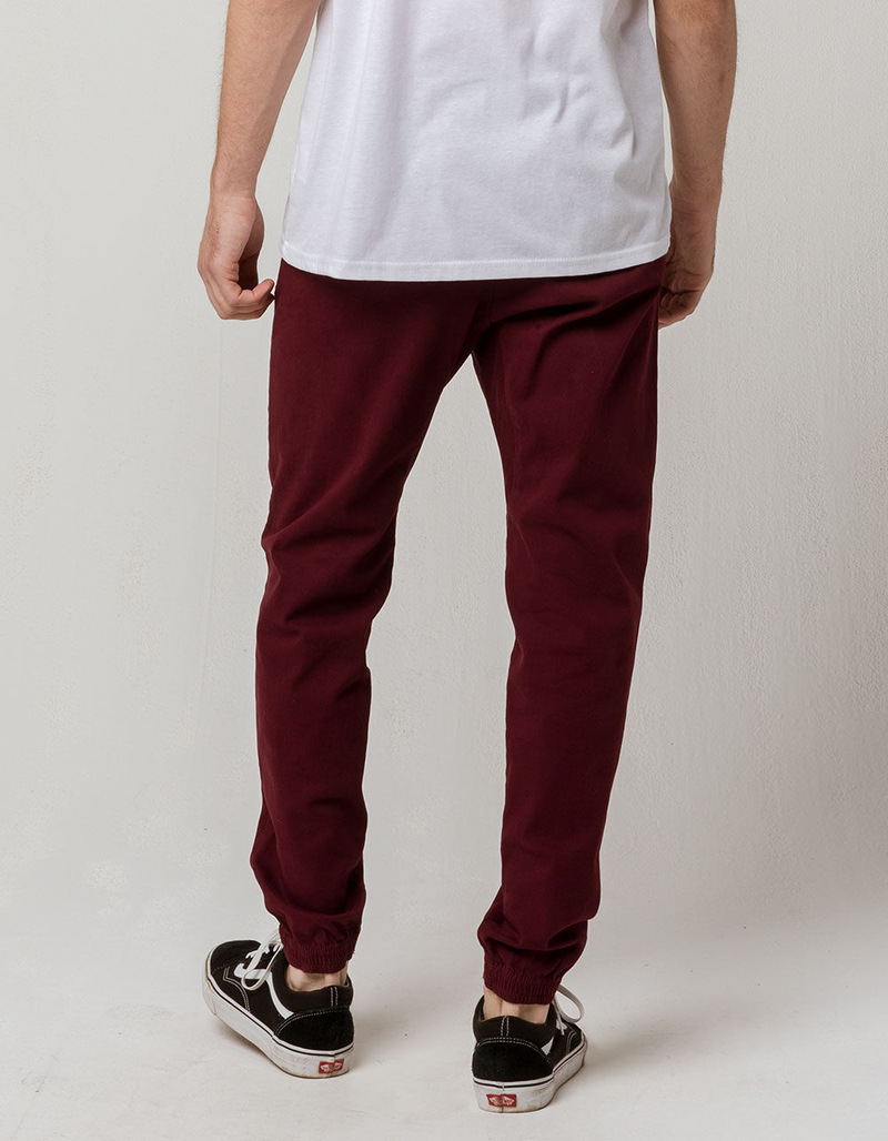CHARLES AND A HALF Cabernet Mens Twill Jogger Pants image number 2