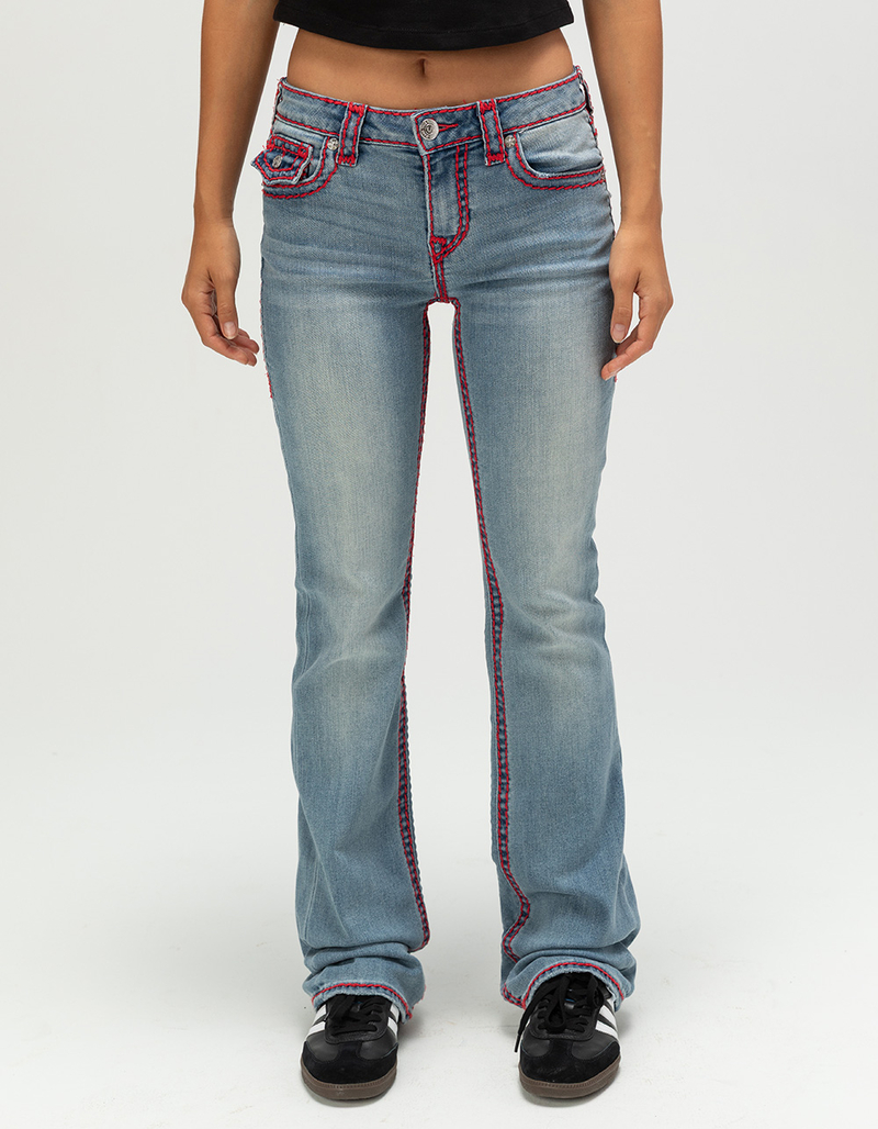 TRUE RELIGION Becca Super T Flap Womens Mid Rise Bootcut Jeans image number 2