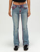 TRUE RELIGION Becca Super T Flap Womens Mid Rise Bootcut Jeans image number 3