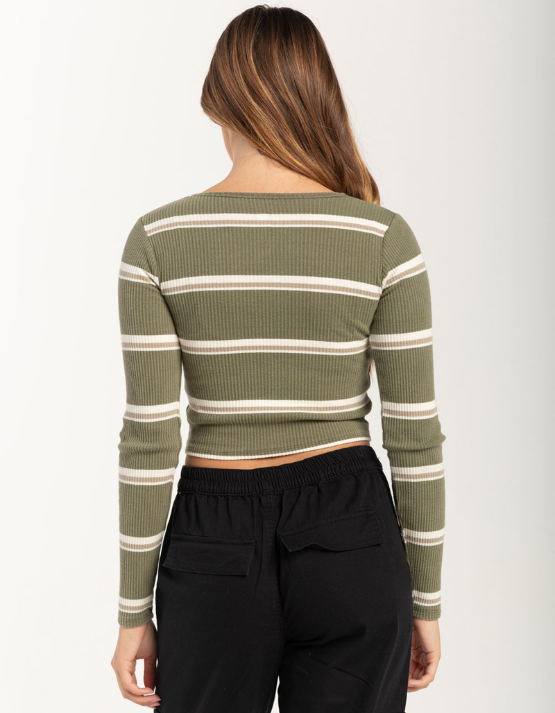 FIVESTAR GENERAL CO. Womens Stripe Baby Tee image number 3