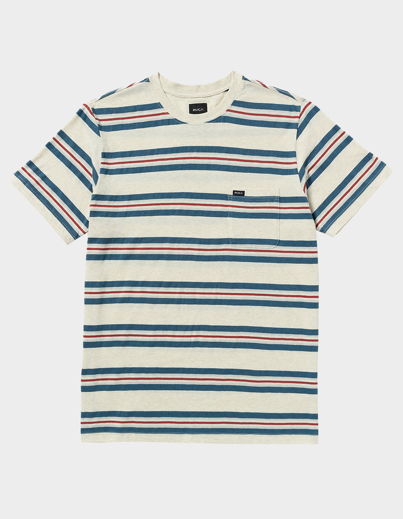RVCA Magnolia Mens Stripe Pocket Tee image number 0