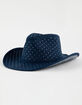Denim Rhinestone Womens Cowboy Hat image number 1
