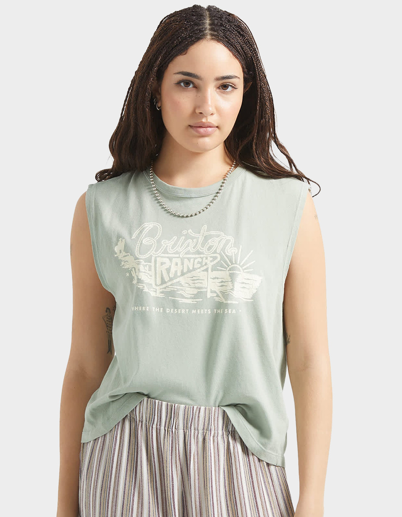 BRIXTON Ranch Womens Crop Muscle Tank image number 0