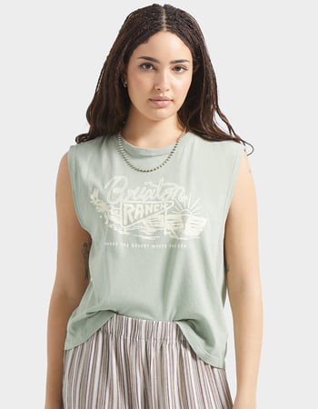 BRIXTON Ranch Womens Crop Muscle Tank Primary Image