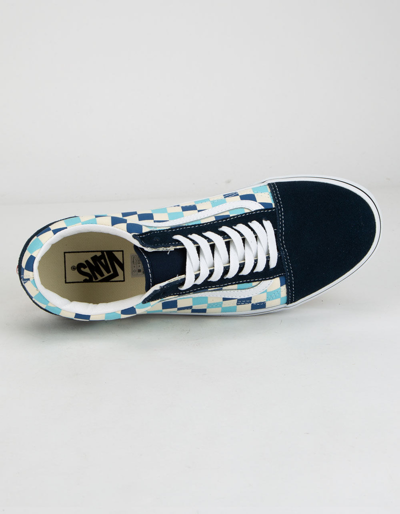 VANS Checkered Old Skool Blue Topaz Shoes image number 2
