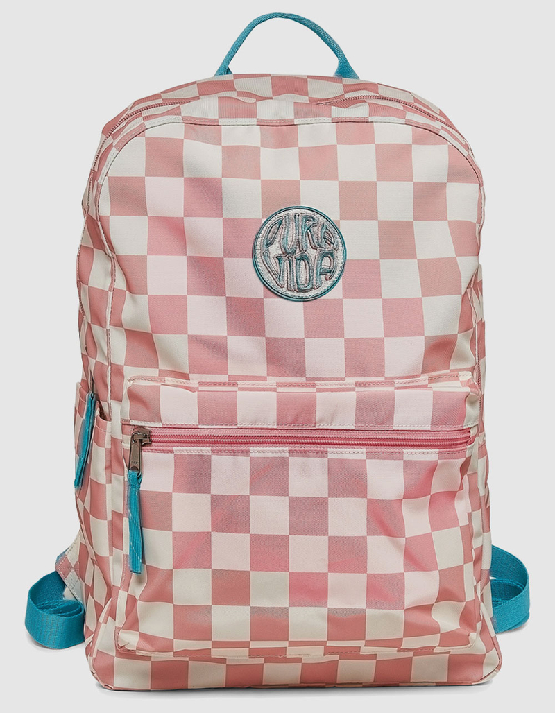PURA VIDA Checkered Classic Backpack image number 0