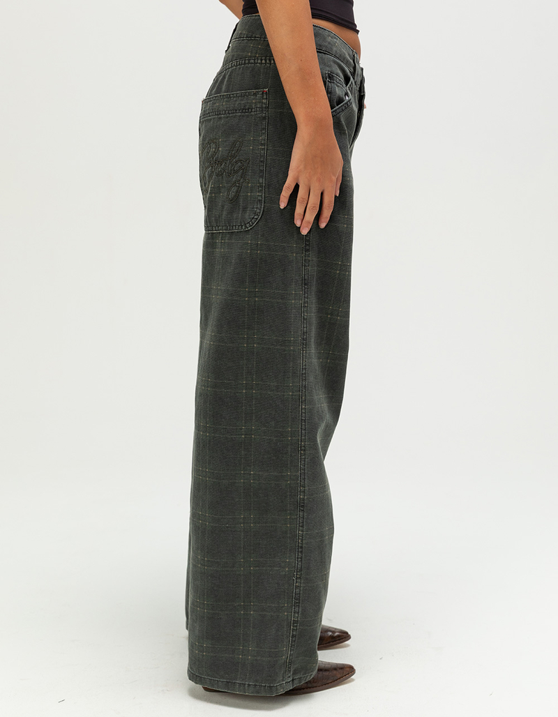BDG Urban Outfitters Jaya Womens Wide Leg Check Jeans image number 2