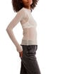 FREE PEOPLE Minding My Business Womens Sheer Long Sleeve Top image number 4