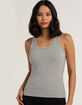 TILLYS Womens Wide Strap Rib Tank Top image number 1