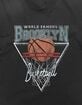 BROOKLYN Basketball Distressed Unisex Tee image number 2