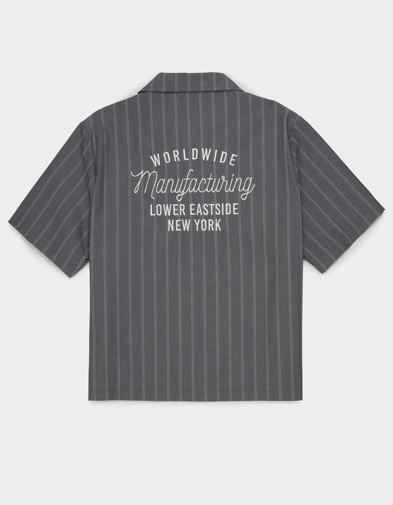RSQ Mens Embroidered Stripe Button Up Shirt image number 0