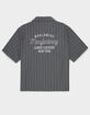 RSQ Mens Embroidered Stripe Button Up Shirt image number 1