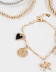 FULL TILT 5 Pack Heart Locket Charm Bracelets image number 3