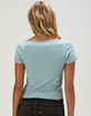 RHYTHM Womens Stripe Boat Neck Tee image number 4
