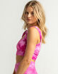 FREE PEOPLE FP Movement Good Karma Tie Dye Pink Astor Bra image number 2