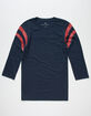 SHOUTHOUSE Throwback Mens Raglan T-Shirt image number 1