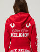 TRUE RELIGION Embroidered Crop Womens Zip-Up Hoodie image number 2