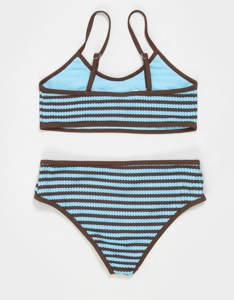 DAMSEL Texture Girls Bralette Bikini Set image number 1