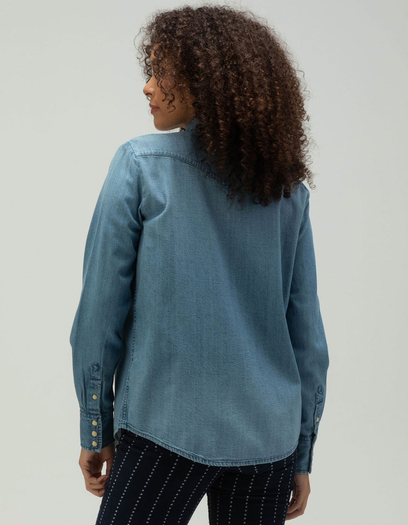LEE Western Womens Denim Snap Shirt image number 3