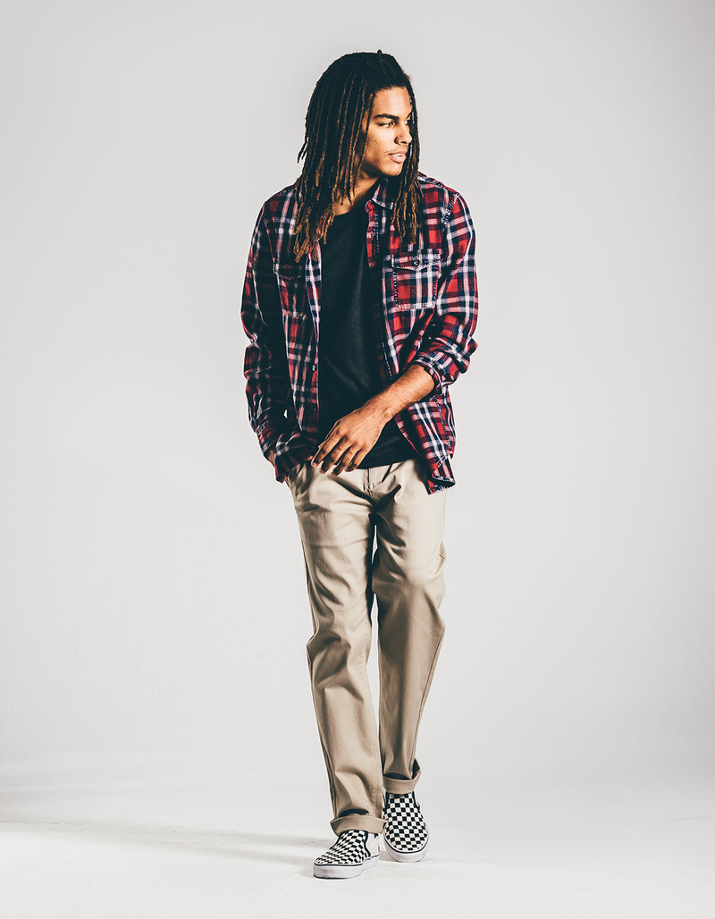 RSQ New York Mens Slim Straight Stretch Chino Pants image number 0