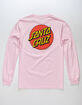 SANTA CRUZ Classic Dot Pink Mens T-Shirt image number 1