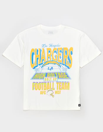THE WILD COLLECTIVE Los Angeles Chargers Player Mens Boxy Tee Primary Image