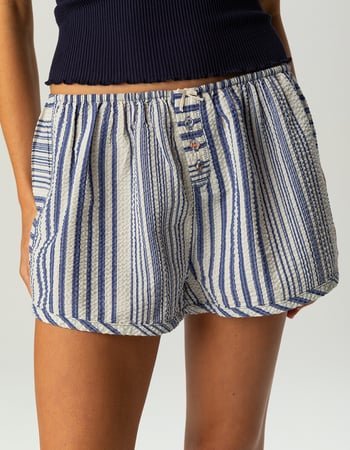 FREE PEOPLE Home By 8 Texture Womens Boxer Shorts Alternative Image