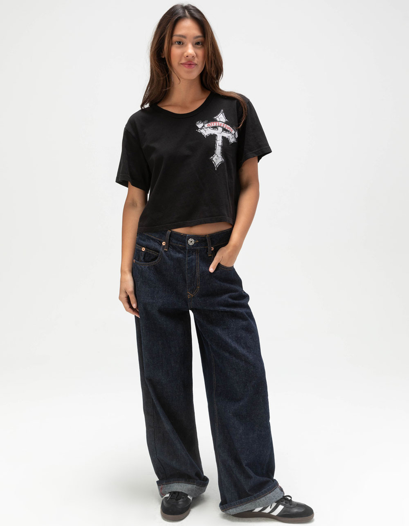 AFFLICTION Live Womens Crop Tee image number 4