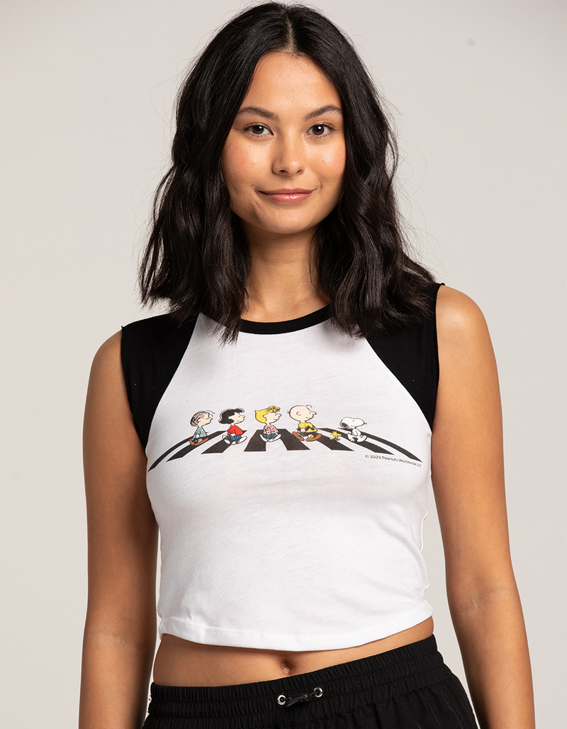 PEANUTS Womens Raglan Tank Top image number 0