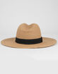 Straw Womens Fedora Hat image number 2