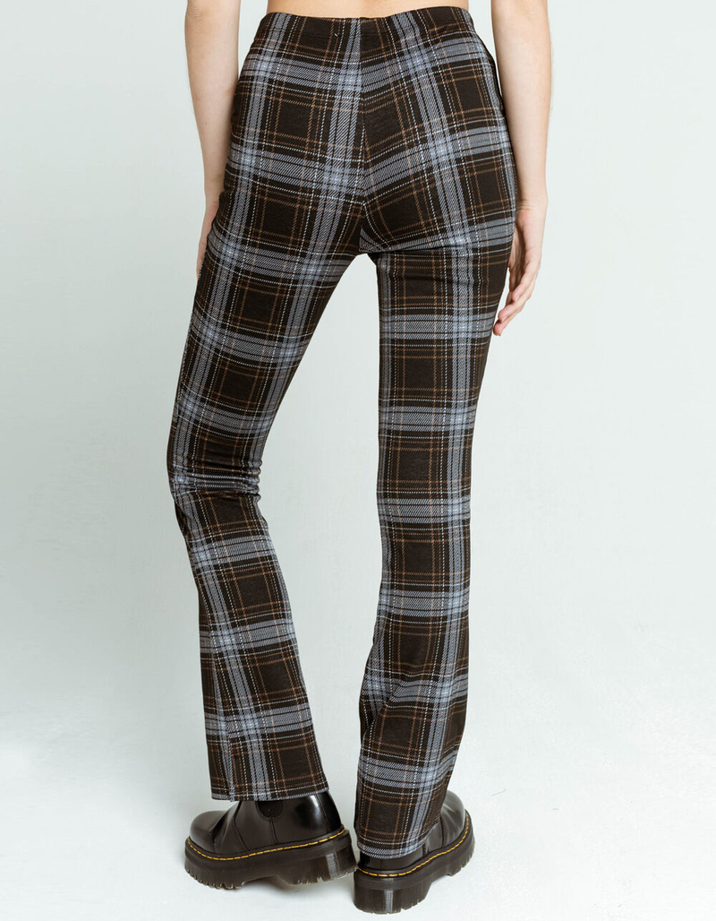 FULL TILT Plaid Pointe Womens Flare Pants image number 3