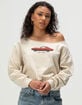 RSQ Womens Retro Car Oversized Sweatshirt image number 1