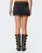 EDIKTED Mia Studded Denim Mini Skirt image number 4