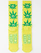 HUF Green Buddy Strains Mens Crew Socks image number 2