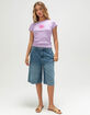 FULL TILT Orchid Womens Baby Tee image number 2