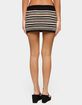 EDIKTED Britta Striped Knit Mini Skirt image number 3