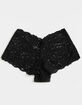 FULL TILT V Lace Black Cheeky Boyshorts image number 2