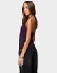 EDIKTED Lorenna Split Front Halter Top image number 3