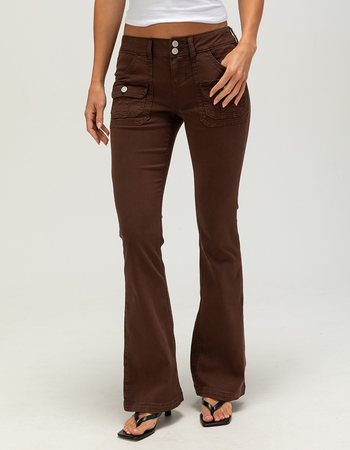 FULL TILT Low Rise Stretch Womens Utility Pants Alternative Image