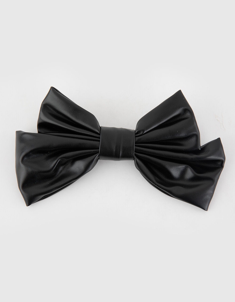 FULL TILT Oversized Faux Leather Bow image number 0