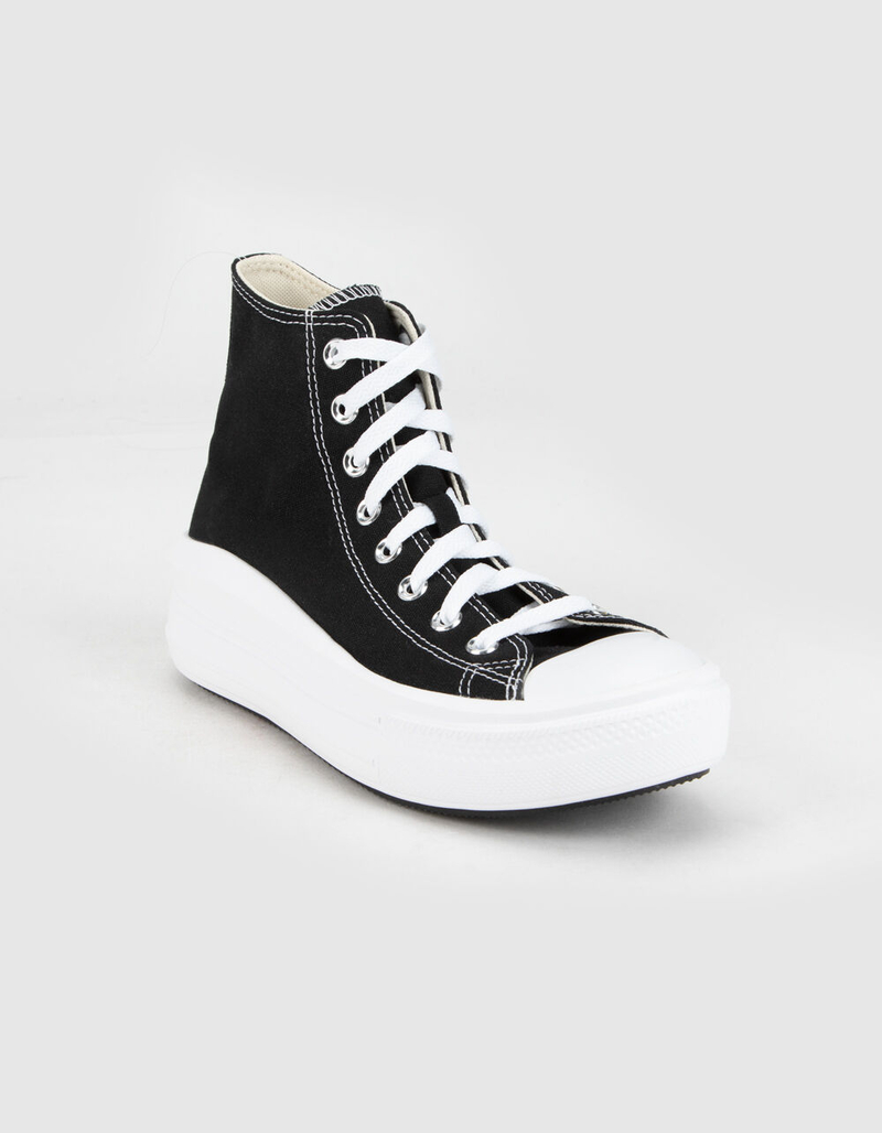 CONVERSE Chuck Taylor All Star Move Womens Black Platform High Top Shoes image number 1