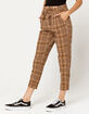 SKY AND SPARROW Tie Waist Button Womens Trouser Pants image number 3