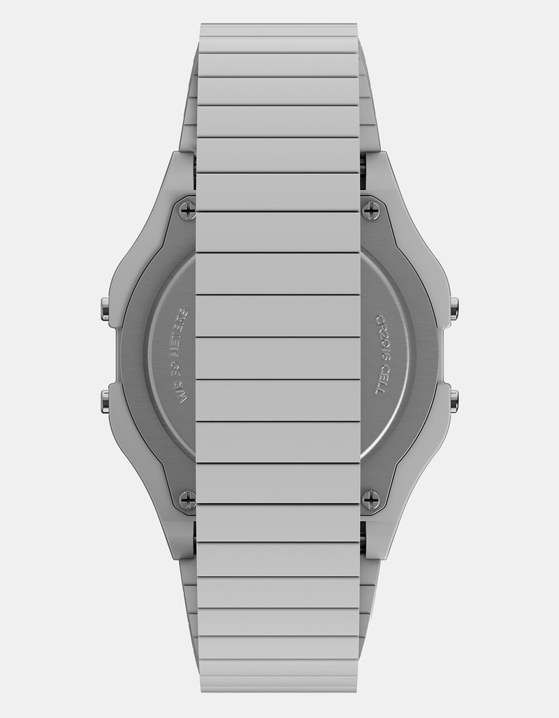 TIMEX T80 34mm Stainless Steel Expansion Band Watch image number 1