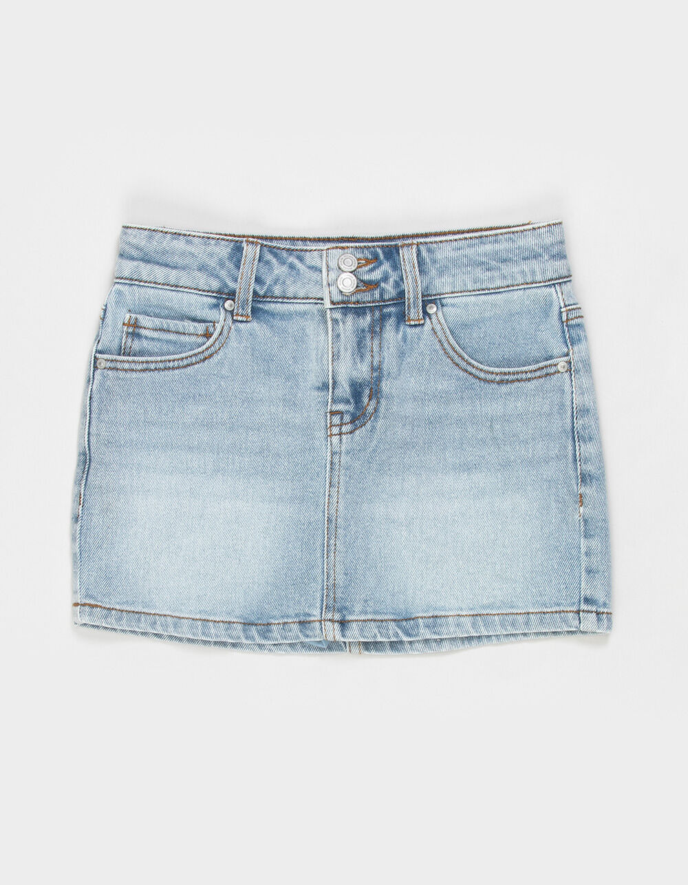 RSQ Girls Butterfly 2 Button Denim Skort - LIGHT WASH | Tillys
