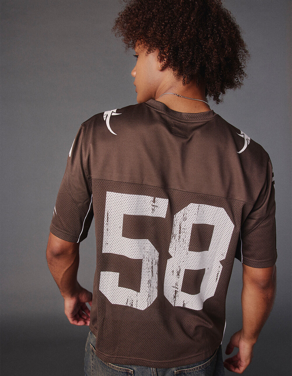 RSQ Mens Mesh Football Jersey - BROWN | Tillys