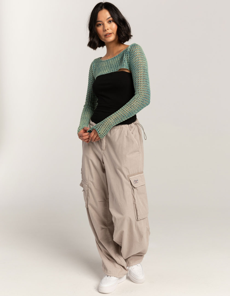 BDG Urban Outfitters Acid Wash Lattice Womens Shrug image number 1