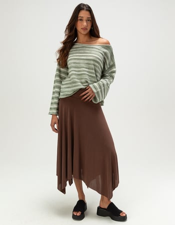 RHYTHM Baklava Womens Off The Shoulder Sweater Alternative Image