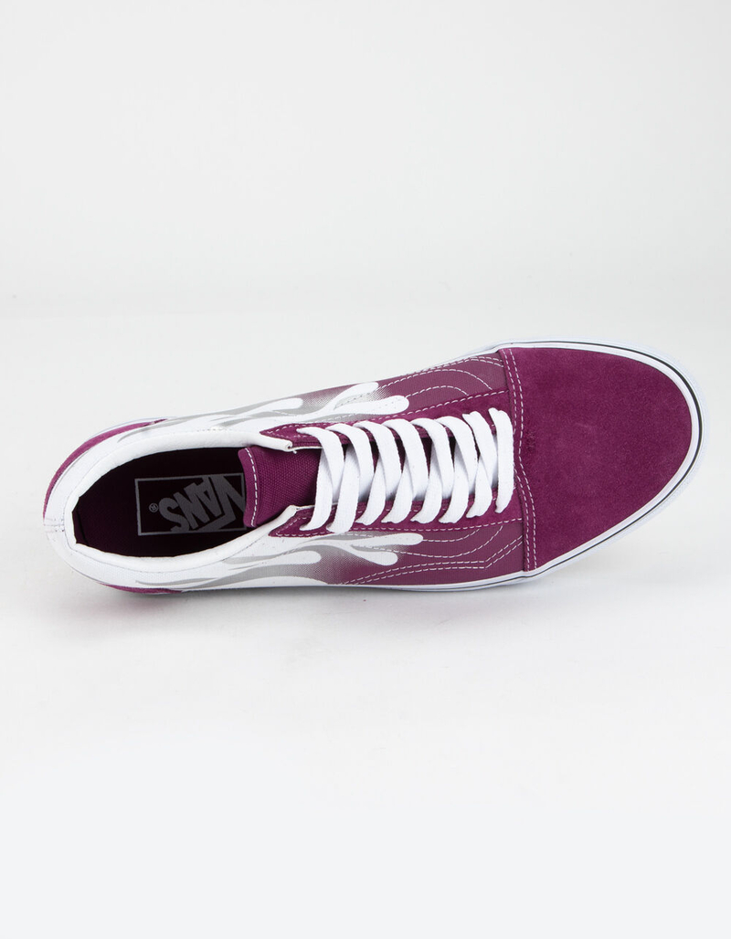 VANS Flame Old Skool Mens Dark Purple Shoes image number 2
