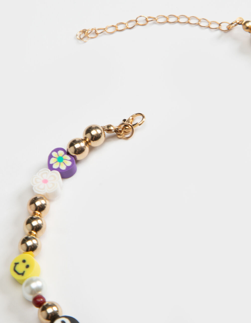 FULL TILT Yin Yang Smile & Pearl Beaded Necklace image number 2